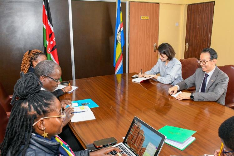 Courtesy Call by Korean Ambassador to Kenya to the DVC HRA