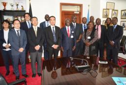 Courtesy call by Team from JICA,JST and KYUSHU University Japan